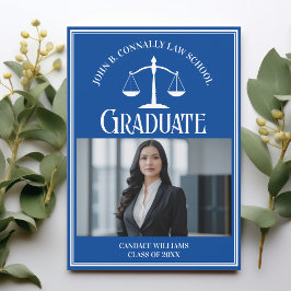 Law School Photo Anpassningsbar Blue White Student Meddelande