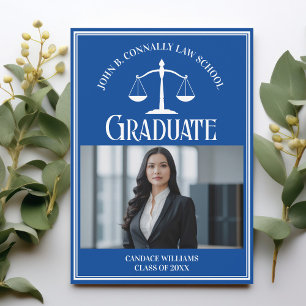 Law School Photo Anpassningsbar Blue White Student Meddelande