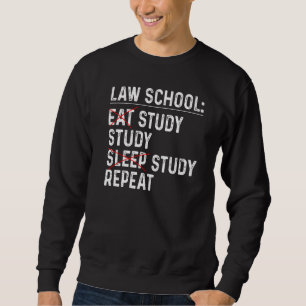 Law School Pun Lawyer Attorney Law Student Lång Ärmad Tröja