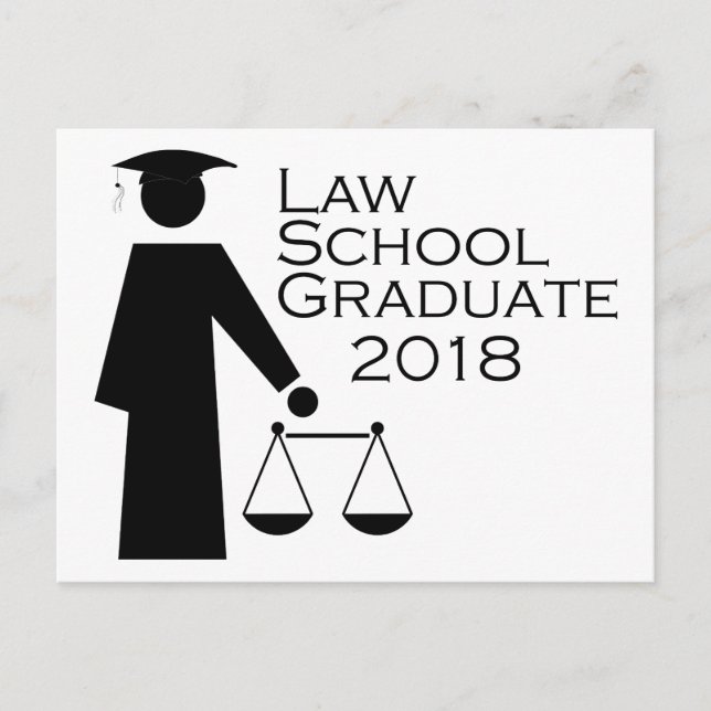 Law School Student 2018 Meddelande Vykort (Framsida)