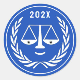 Law School Studenten 2025 Runt Klistermärke