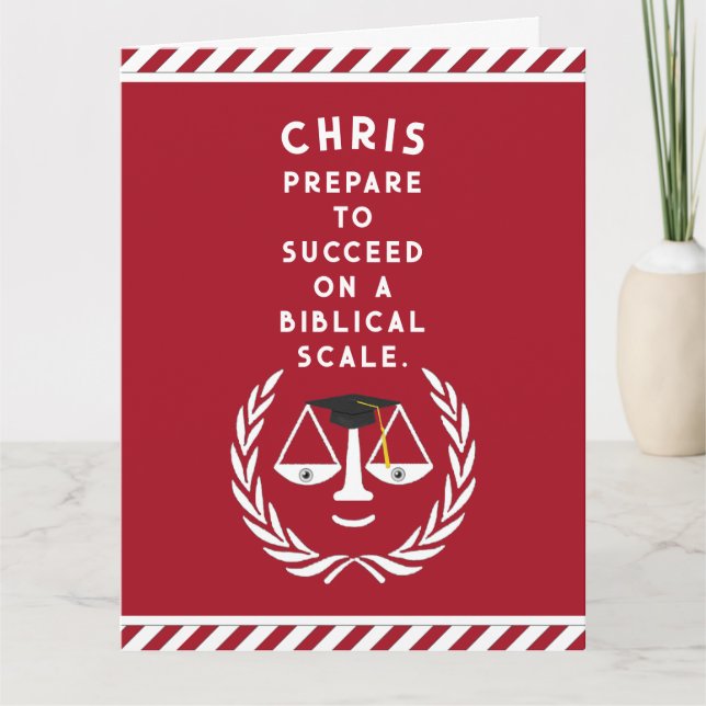 Law School Studenten Card Kort (Framsida)