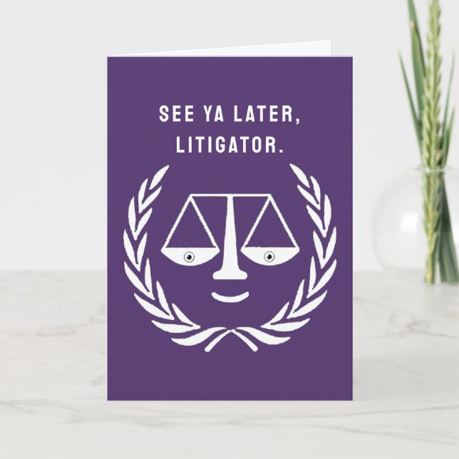 Law School Studenten Card Kort (Framsida)