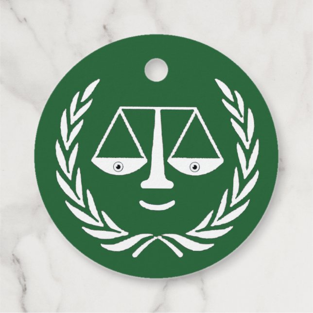 Law School Studenten Gåvor Etiketter (Baksida)