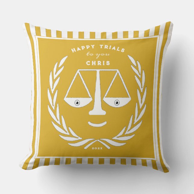 Law School Studenten Gift Kudde (Framsida)