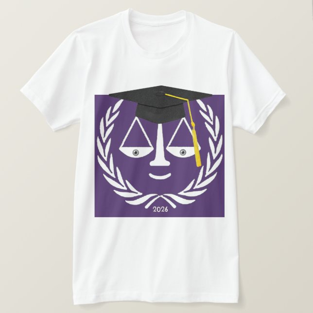 Law School Studenten Gift T Shirt (Design framsida)