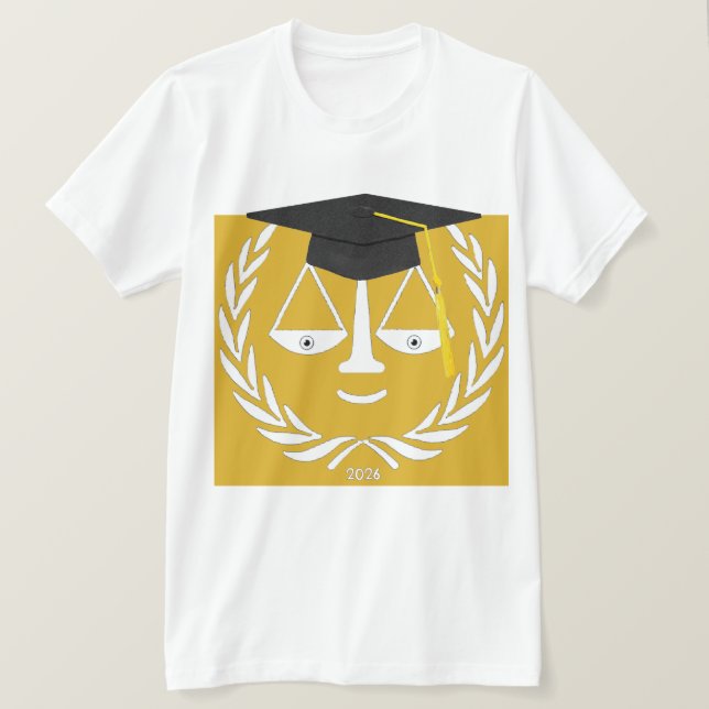 Law School Studenten Gift T Shirt (Design framsida)