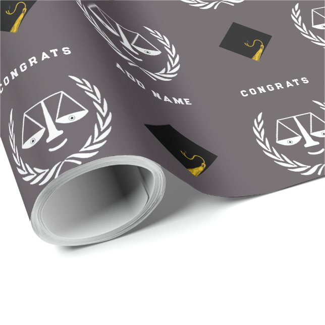 Law School Studenten Gift Wrapping Papper Presentpapper (Rullad Hörn)