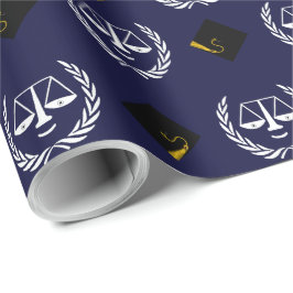 Law School Studenten Gift Wrapping Papper Presentpapper