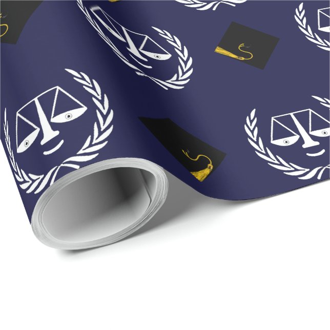 Law School Studenten Gift Wrapping Papper Presentpapper (Rullad Hörn)