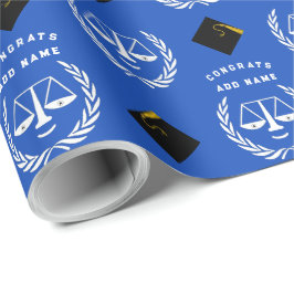 Law School Studenten Gift Wrapping Papper Presentpapper