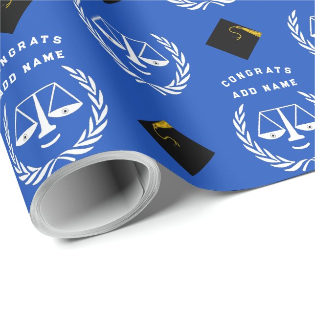 Law School Studenten Gift Wrapping Papper Presentpapper (Rullad Hörn)