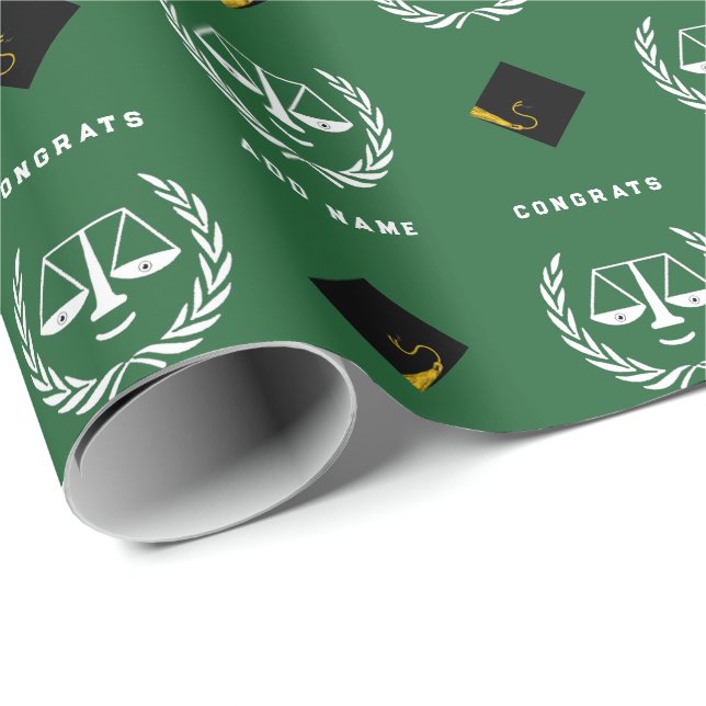 Law School Studenten Gift Wrapping Papper Presentpapper (Rullad Hörn)