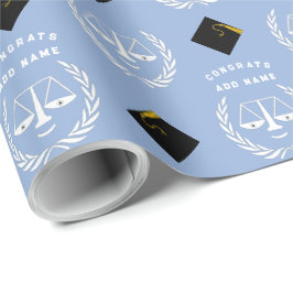 Law School Studenten Gift Wrapping Papper Presentpapper