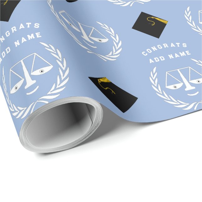 Law School Studenten Gift Wrapping Papper Presentpapper (Rullad Hörn)