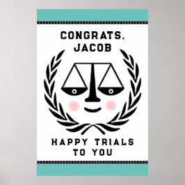 Law School Studenten Gratulerar Poster
