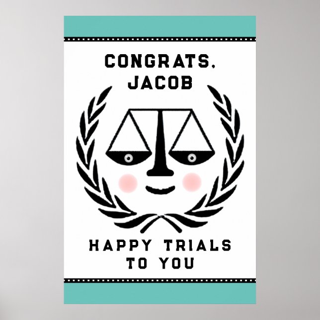 Law School Studenten Gratulerar Poster (Framsidan)