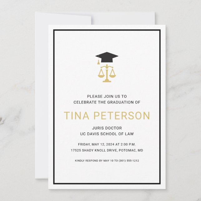 Law School Studenten Inbjudningar (Framsida)