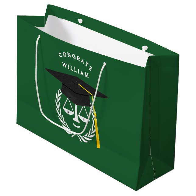 Law School Studenten Lawyer Large Gift Bag (Framsidan Vinklad)