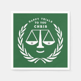 Law School Studenten Lawyer Napkins Pappersservett