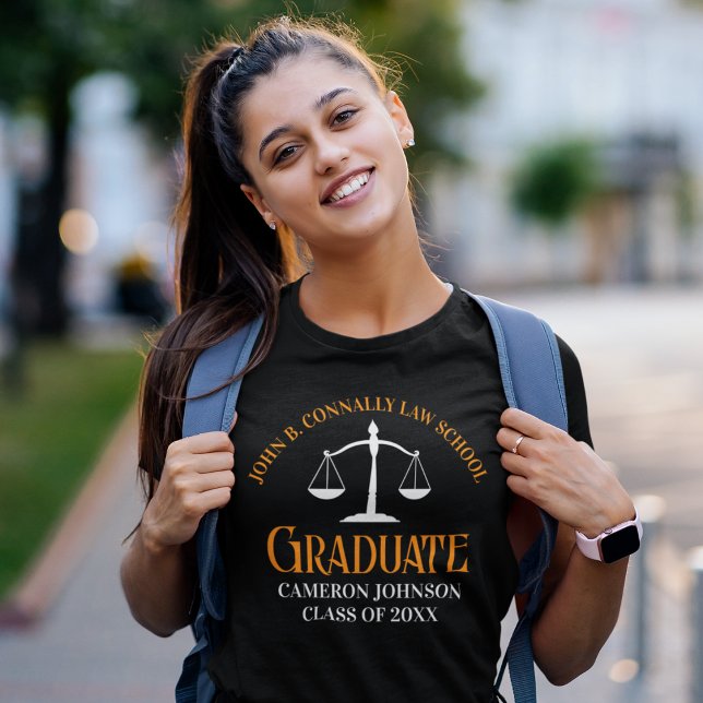 Law School Studenten Orange Black Women's T Shirt (Skapare uppladdad)