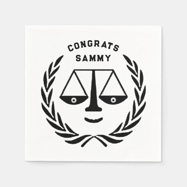 Law School Studenten Pappersservett (Framsidan)