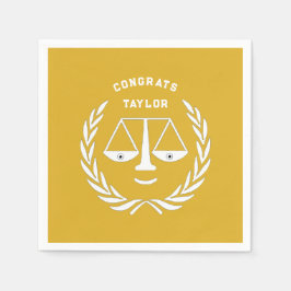 Law School Studentfest Guld Pappersservett