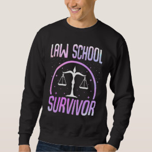 Law School Survivor - Lag-Student - Lag-stiftelsen Lång Ärmad Tröja