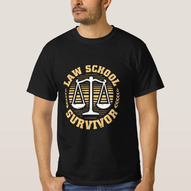 Law School Survivor T Shirt (Framsida)