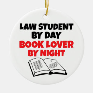 Law Student Kärlek Reading Julgransprydnad Keramik