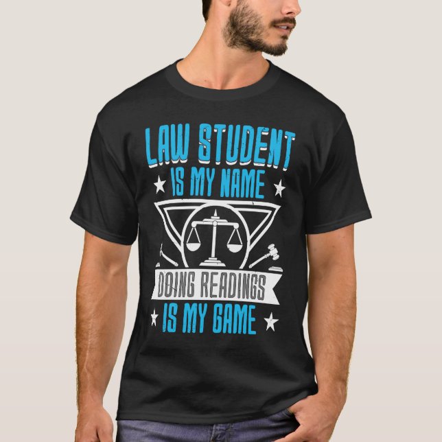 Law Student Teacher Lawyer Police Grumpy 1 T Shirt (Framsida)