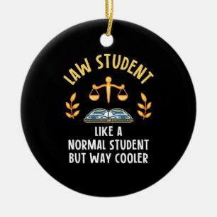 Law Student Way Cooler Julgransprydnad Keramik