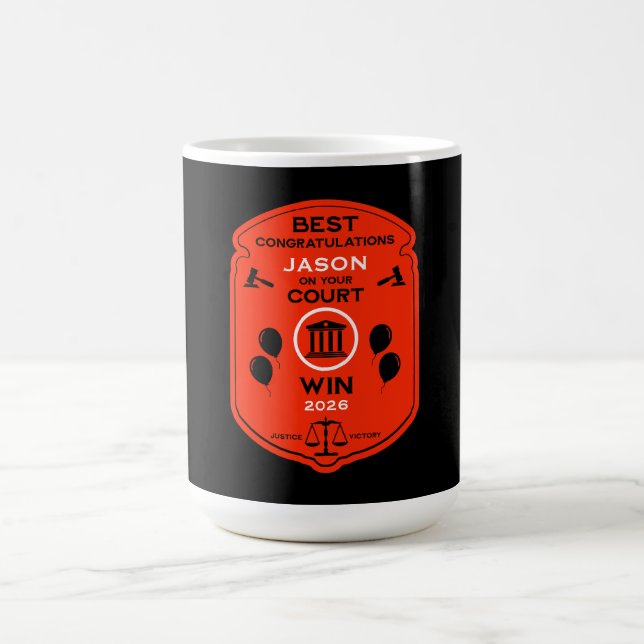 Law Victory Firande Gift Magisk Mugg (Center)