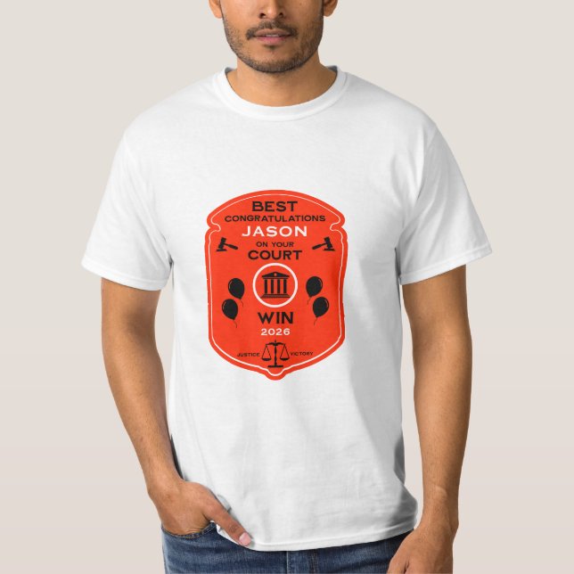 Law Victory Firande Gift T Shirt (Framsida)