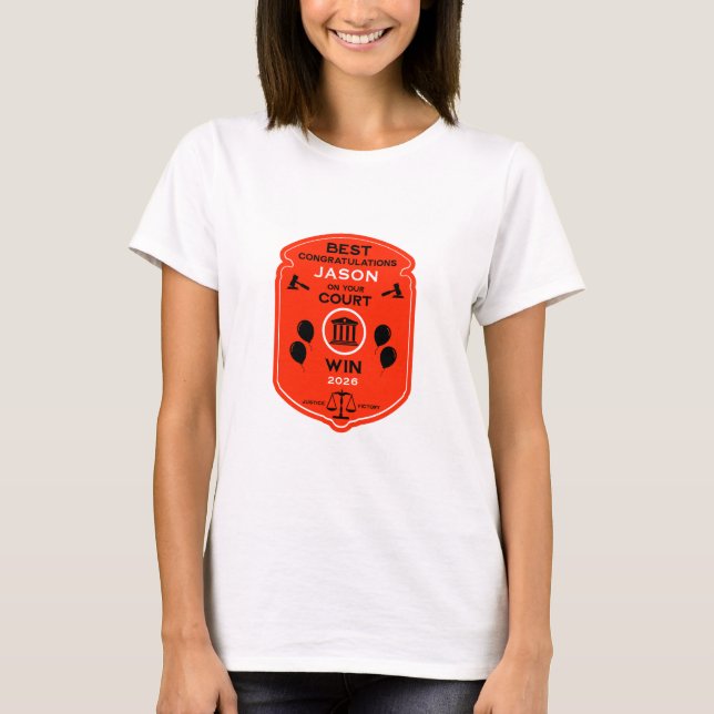 Law Victory Firande Gift T Shirt (Framsida)
