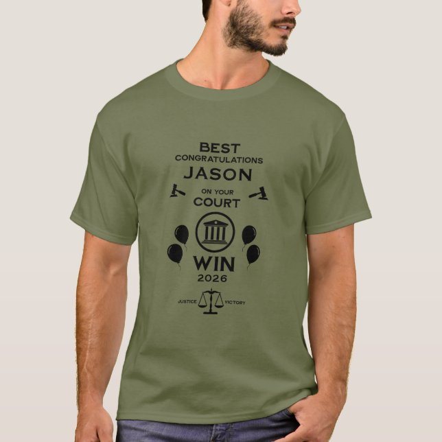 Law Victory Firande Gift T Shirt (Framsida)
