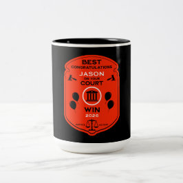 Law Victory Firande Gift Två-Tonad Mugg