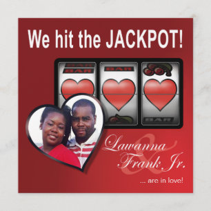 Lawant Las Vegas Jackpot Hearts Save Date Spara Datumet