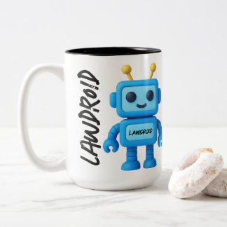 LawDroid Robot Mug Två-Tonad Mugg