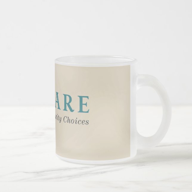 Lawfare den frostade Glass muggen Frostad Glasmugg (Höger)