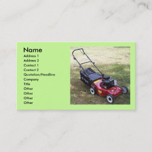 Lawmower Affärskort Visitkort