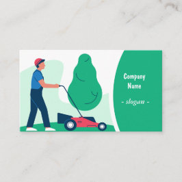 Lawn and Landscaping Business Card Template Visitkort