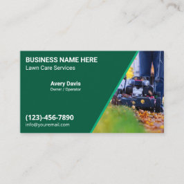 Lawn Care Landscaping Mowing Yard Work Grass Visitkort