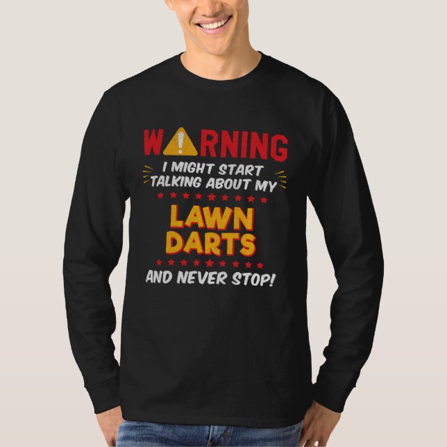 Lawn Darts Joke Graphic T Shirt (Framsida)