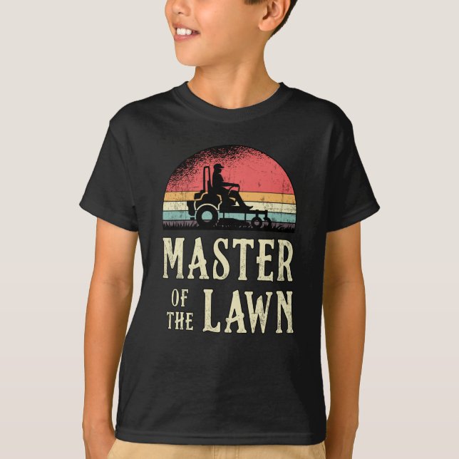 Lawn Mower Master Of The Lawn Garden Lawn Mowing T Shirt (Framsida)