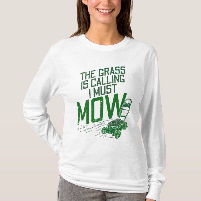 Lawn Mowing Lawn Care T Shirt (Framsida)