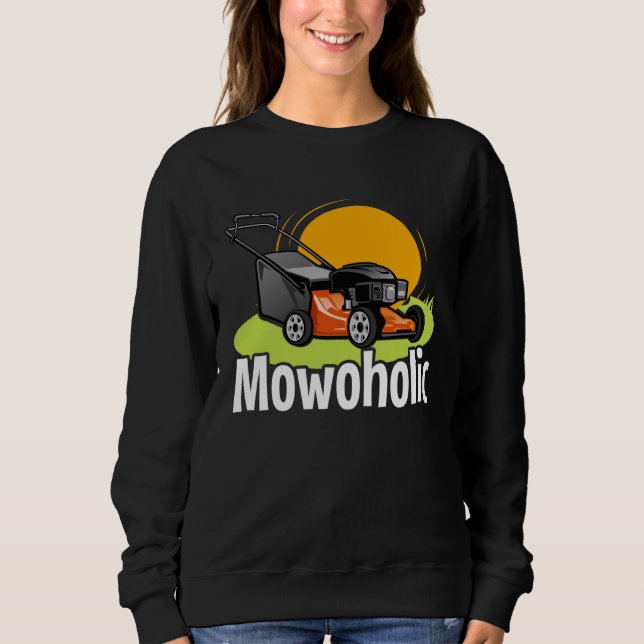 Lawn Mowing  Mowoholic Gardener Landscaper T Shirt (Framsida)