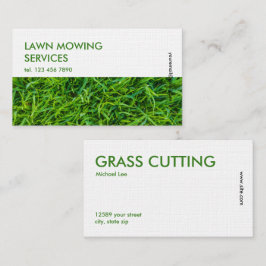 Lawn Mowing Premium Visitkort