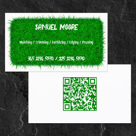 Lawn Mowing QR Visitkort