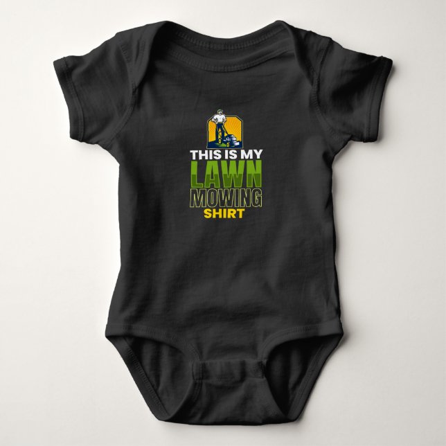 Lawn Mowing Shirt Lawn Mower Garden T (Framsida)